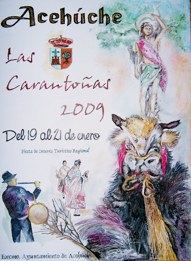 Las Carantoñas en honor de San Sebastián 2009 Acehúche